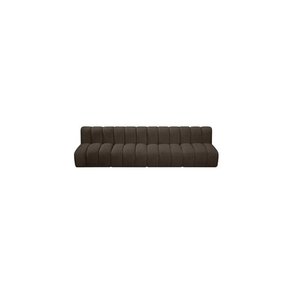 Arc Brown Boucle Fabric Modular Sofa