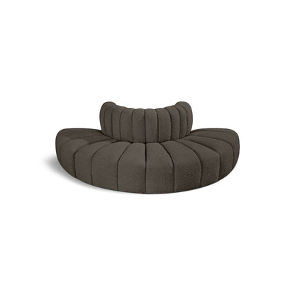 Arc Brown Boucle Fabric Modular Sofa
