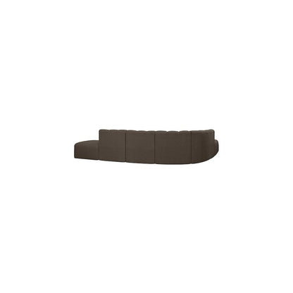 Arc Brown Boucle Fabric Modular Sofa