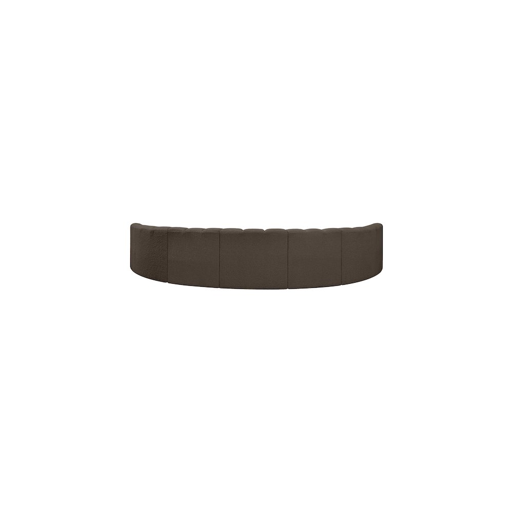Arc Brown Boucle Fabric Modular Sofa