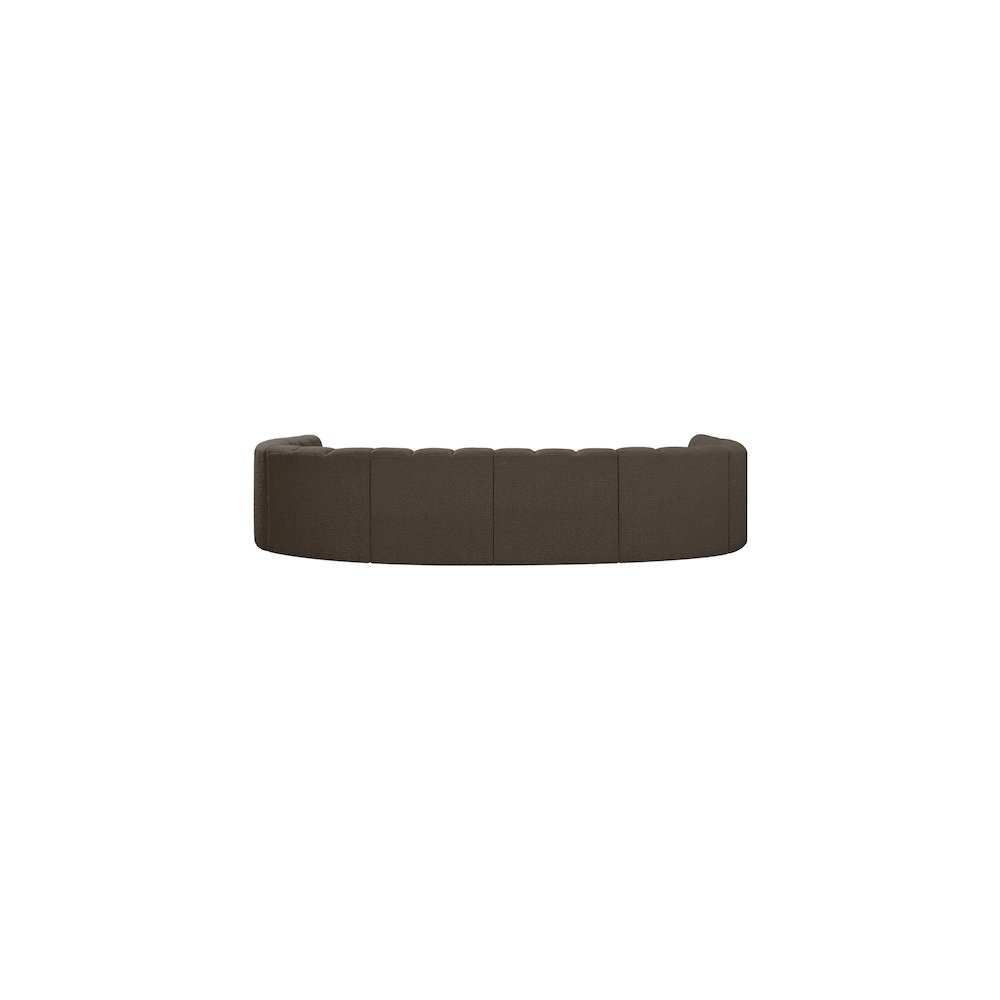 Arc Brown Boucle Fabric Modular Sofa