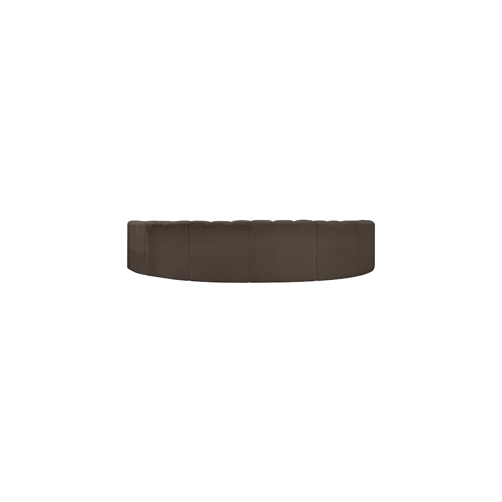 Arc Brown Boucle Fabric Modular Sofa