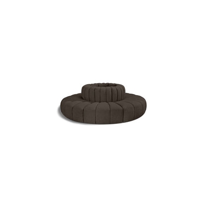 Arc Brown Boucle Fabric Modular Sofa