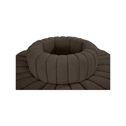 Arc Brown Boucle Fabric Modular Sofa