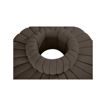 Arc Brown Boucle Fabric Modular Sofa