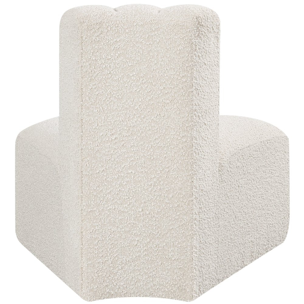 Arc Cream Boucle Fabric Reverse Corner