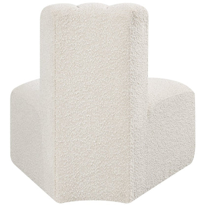 Arc Cream Boucle Fabric Reverse Corner