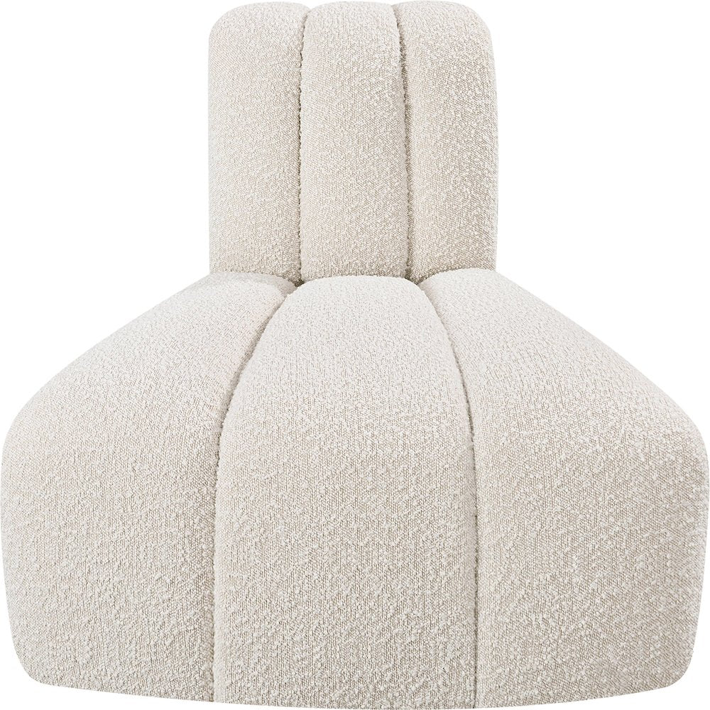 Arc Cream Boucle Fabric Reverse Corner