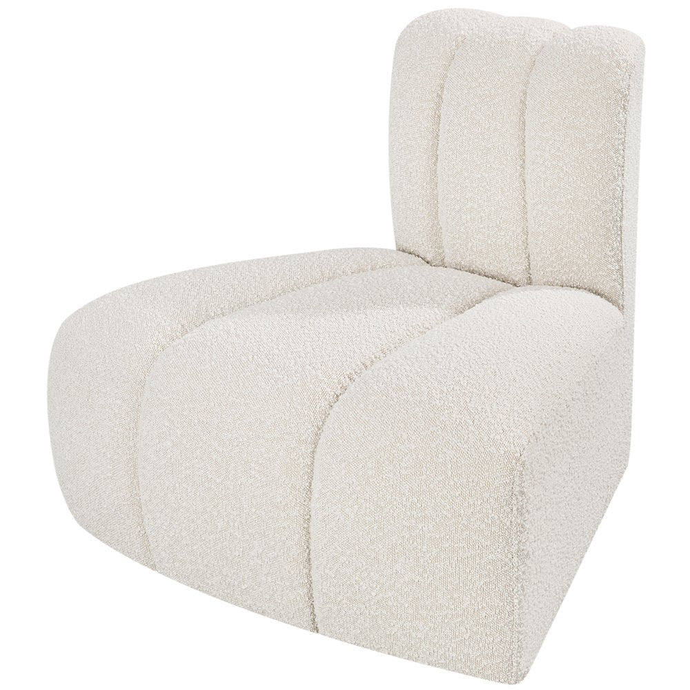 Arc Cream Boucle Fabric Reverse Corner