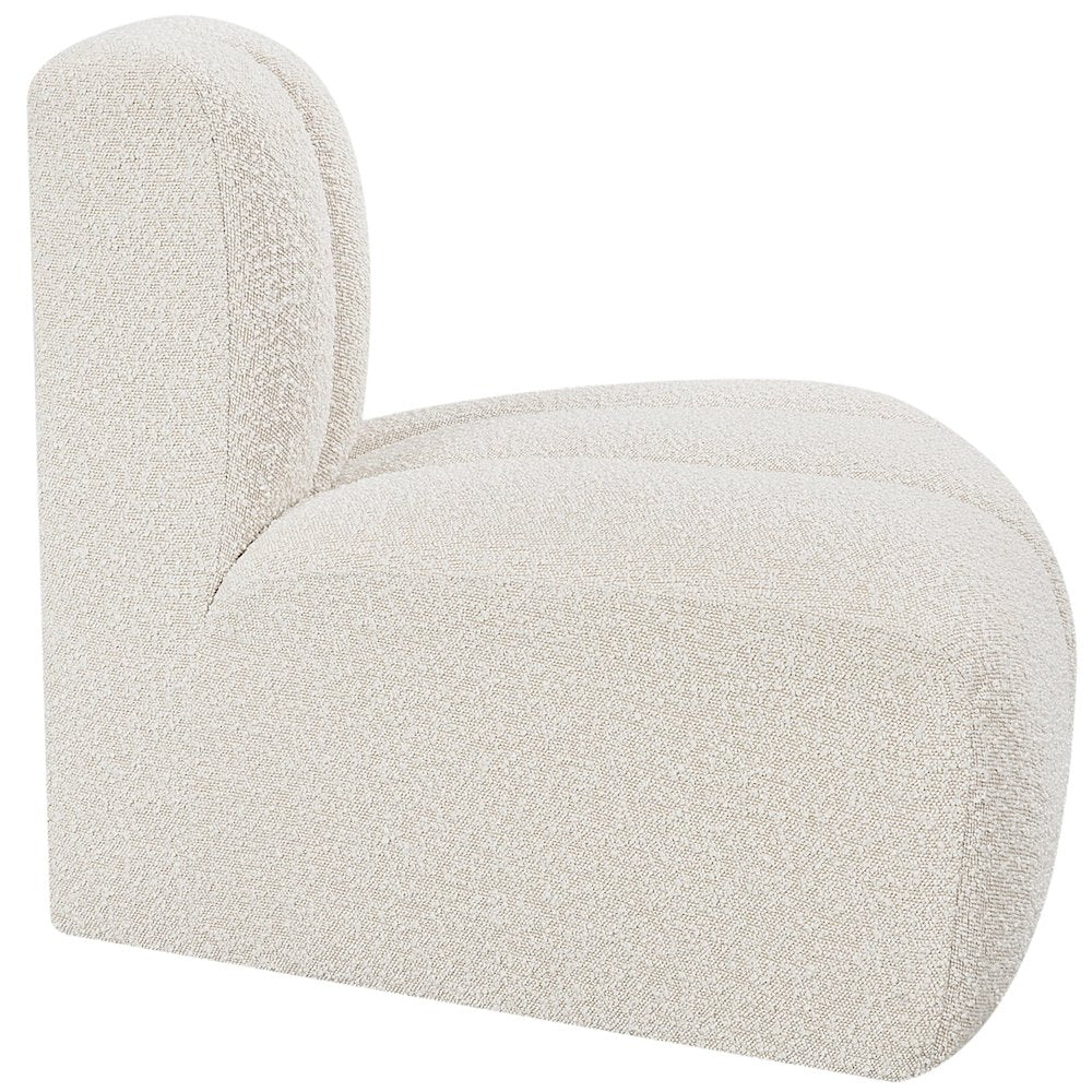 Arc Cream Boucle Fabric Reverse Corner