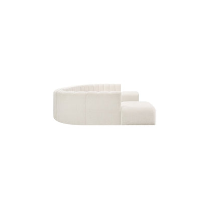 Arc Cream Boucle Fabric Modular Sofa