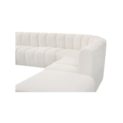 Arc Cream Boucle Fabric Modular Sofa