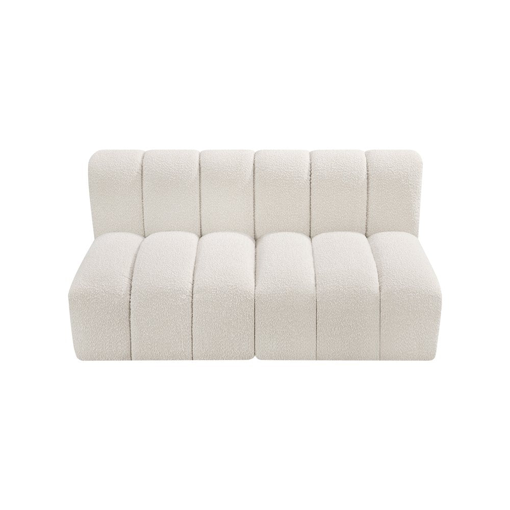 Arc Cream Boucle Fabric Modular Sofa