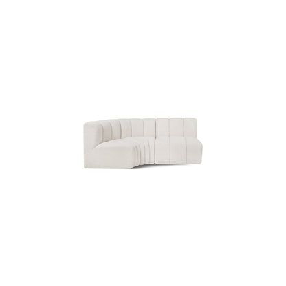 Arc Cream Boucle Fabric Modular Sofa