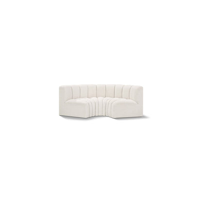 Arc Cream Boucle Fabric Modular Sofa