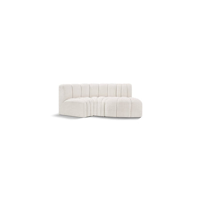 Arc Cream Boucle Fabric Modular Sofa