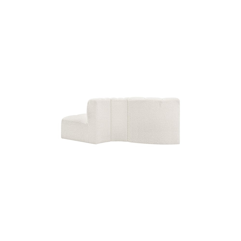 Arc Cream Boucle Fabric Modular Sofa