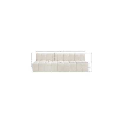 Arc Cream Boucle Fabric Modular Sofa
