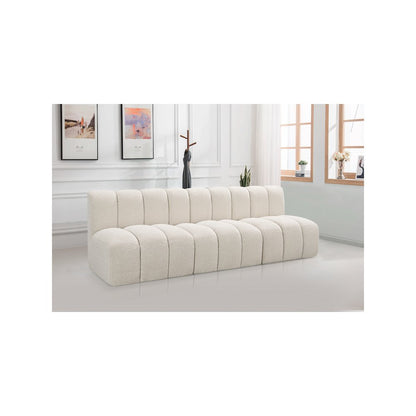 Arc Cream Boucle Fabric Modular Sofa
