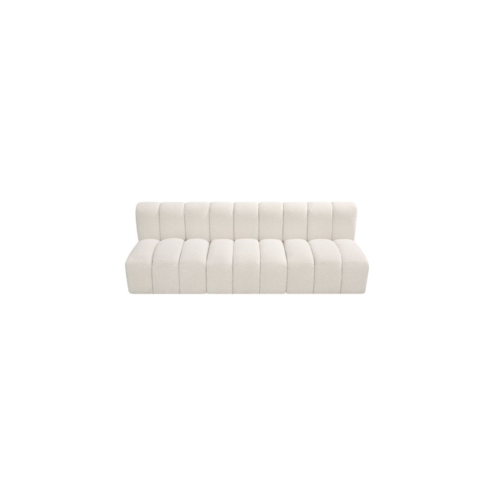Arc Cream Boucle Fabric Modular Sofa