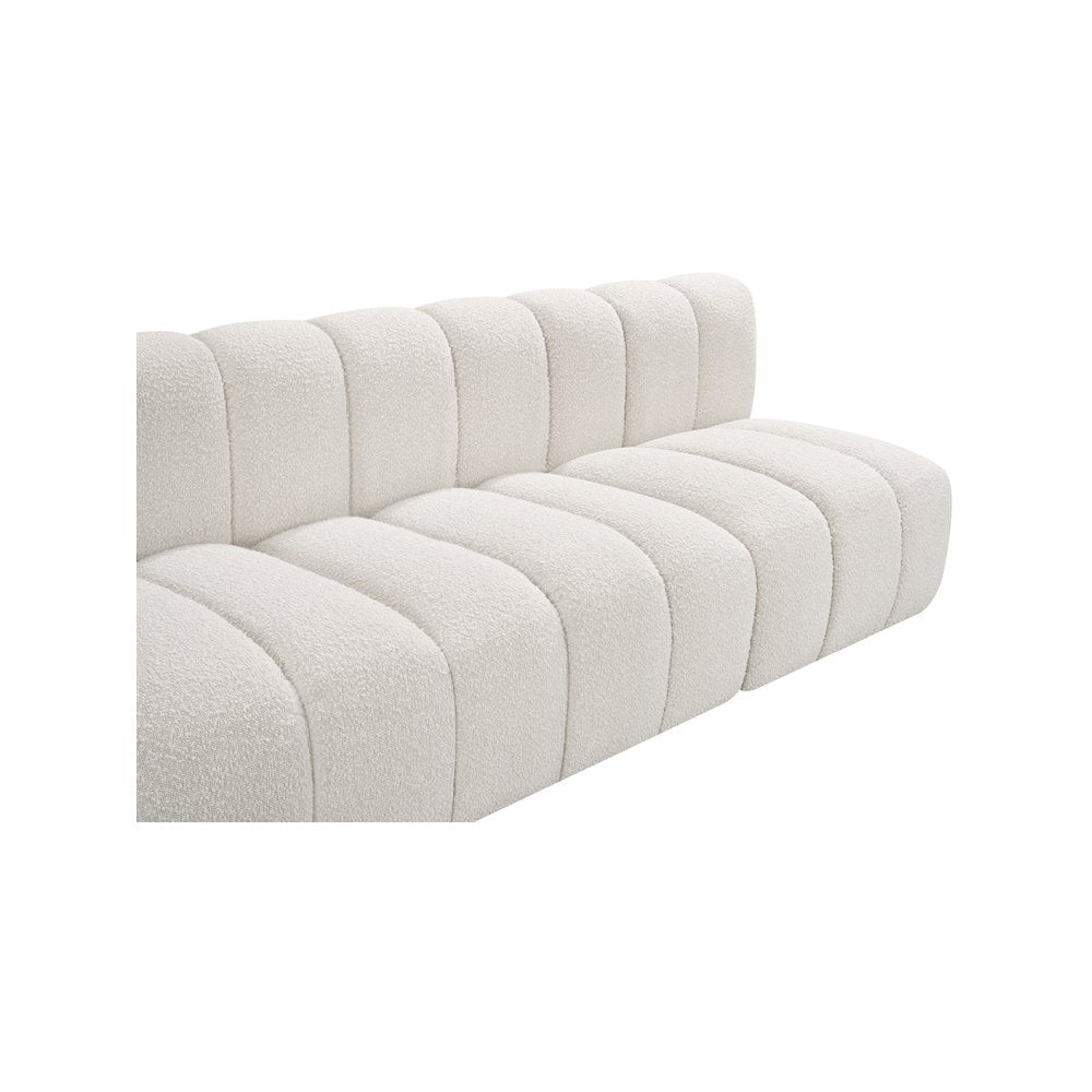 Arc Cream Boucle Fabric Modular Sofa