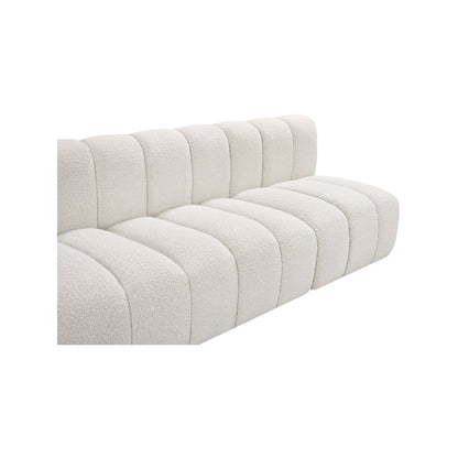 Arc Cream Boucle Fabric Modular Sofa