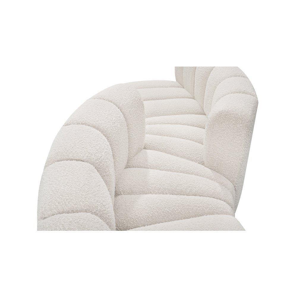 Arc Cream Boucle Fabric Modular Sofa