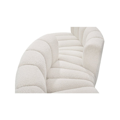 Arc Cream Boucle Fabric Modular Sofa