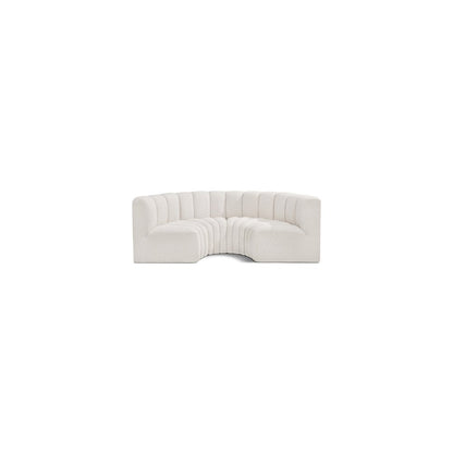 Arc Cream Boucle Fabric Modular Sofa