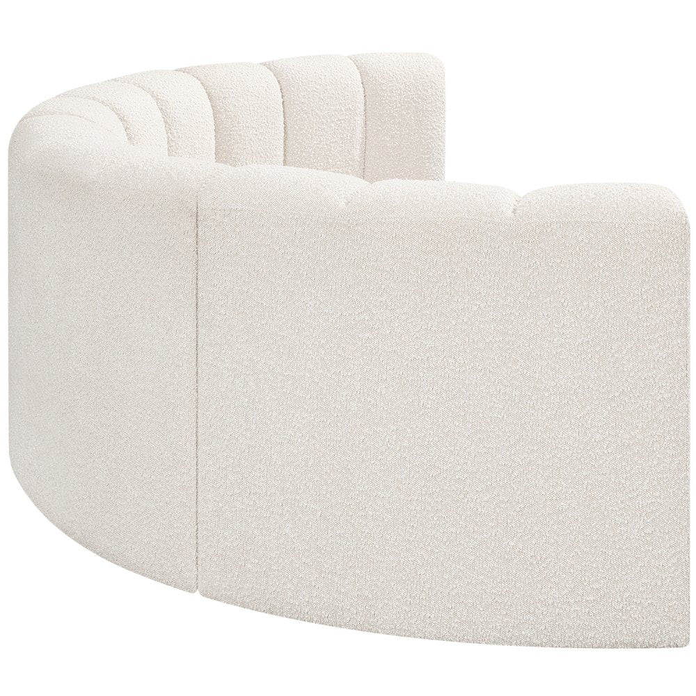 Arc Cream Boucle Fabric Modular Sofa