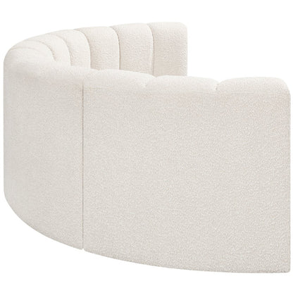 Arc Cream Boucle Fabric Modular Sofa