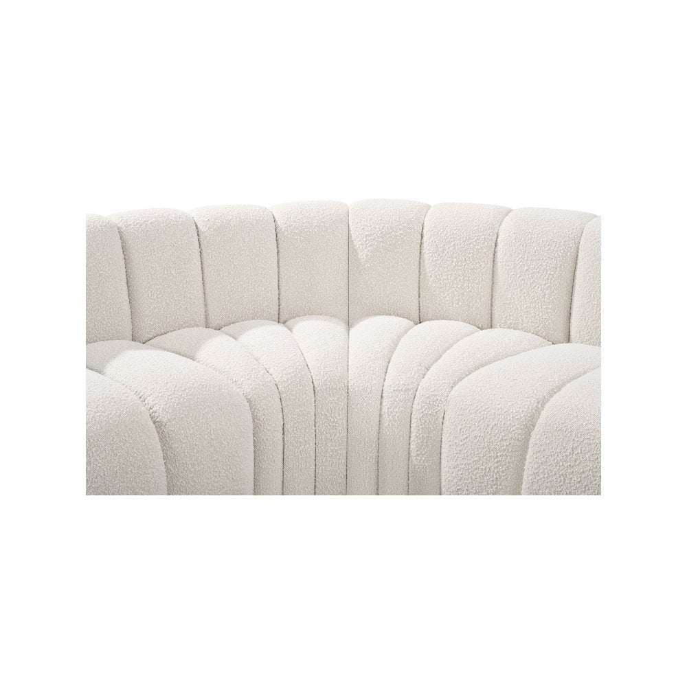Arc Cream Boucle Fabric Modular Sofa