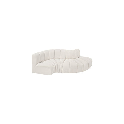 Arc Cream Boucle Fabric Modular Sofa