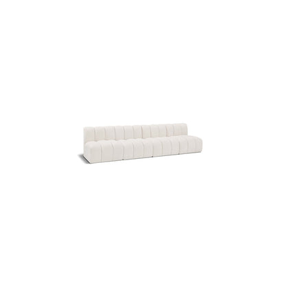Arc Cream Boucle Fabric Modular Sofa