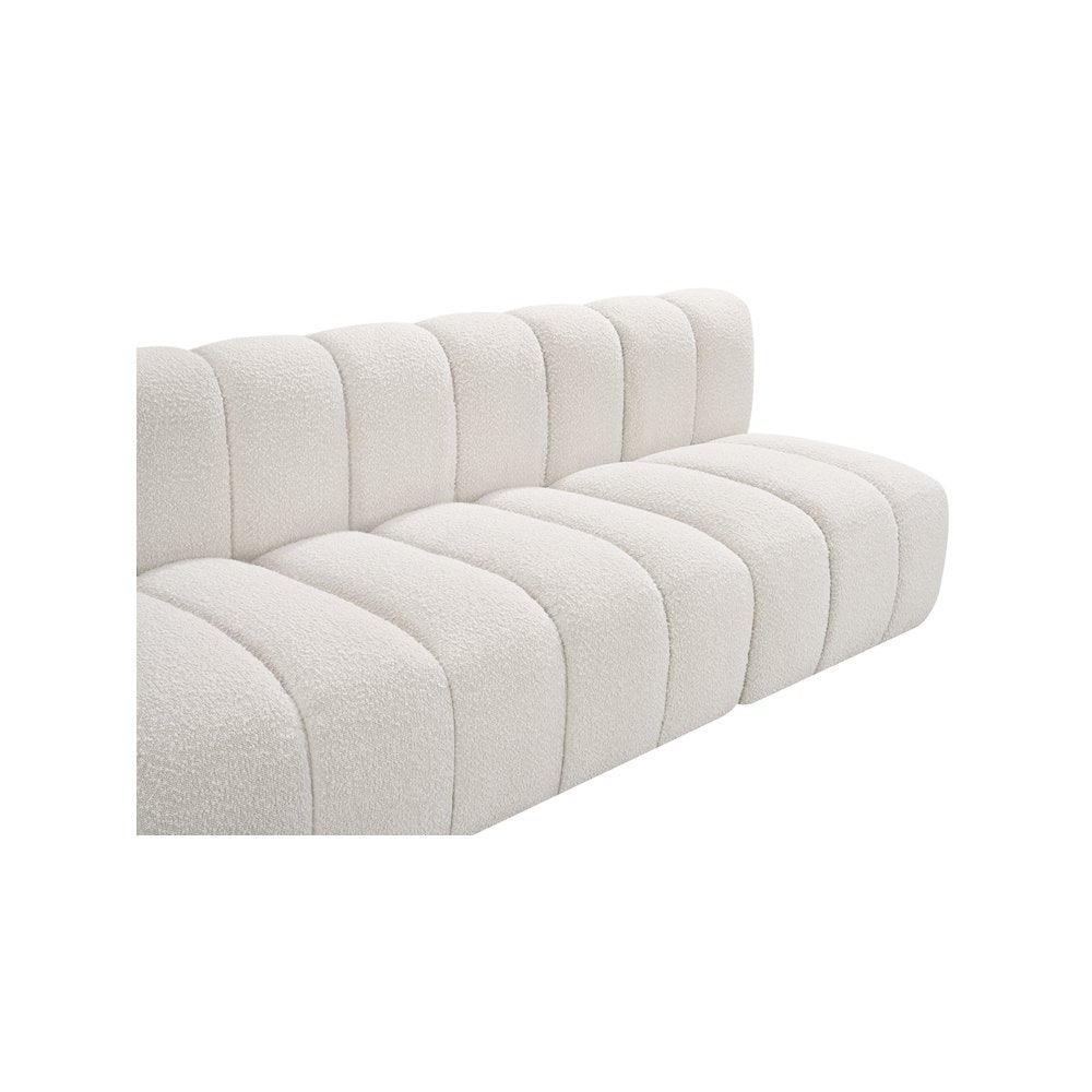 Arc Cream Boucle Fabric Modular Sofa