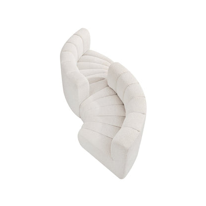 Arc Cream Boucle Fabric Modular Sofa