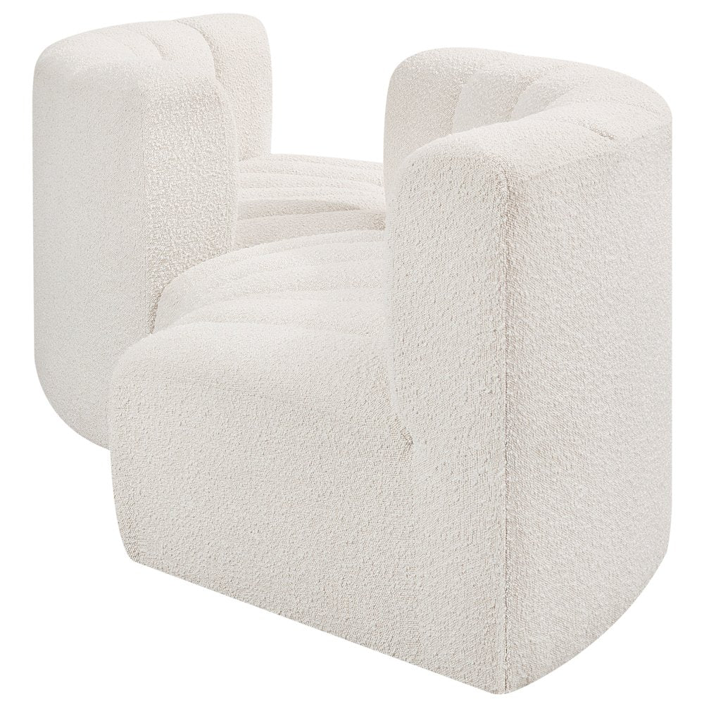 Arc Cream Boucle Fabric Modular Sofa
