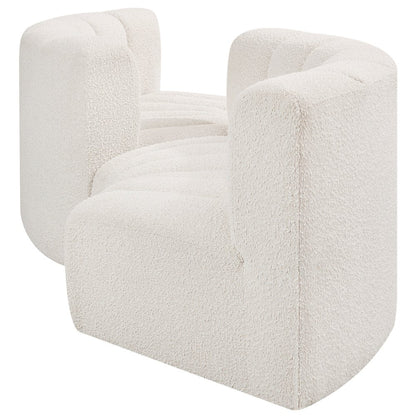 Arc Cream Boucle Fabric Modular Sofa
