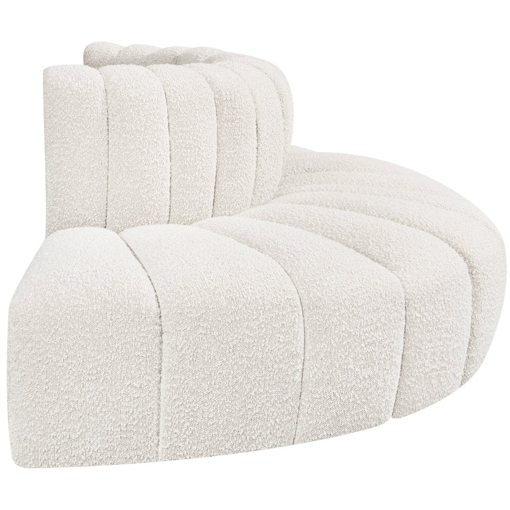 Arc Cream Boucle Fabric Modular Sofa