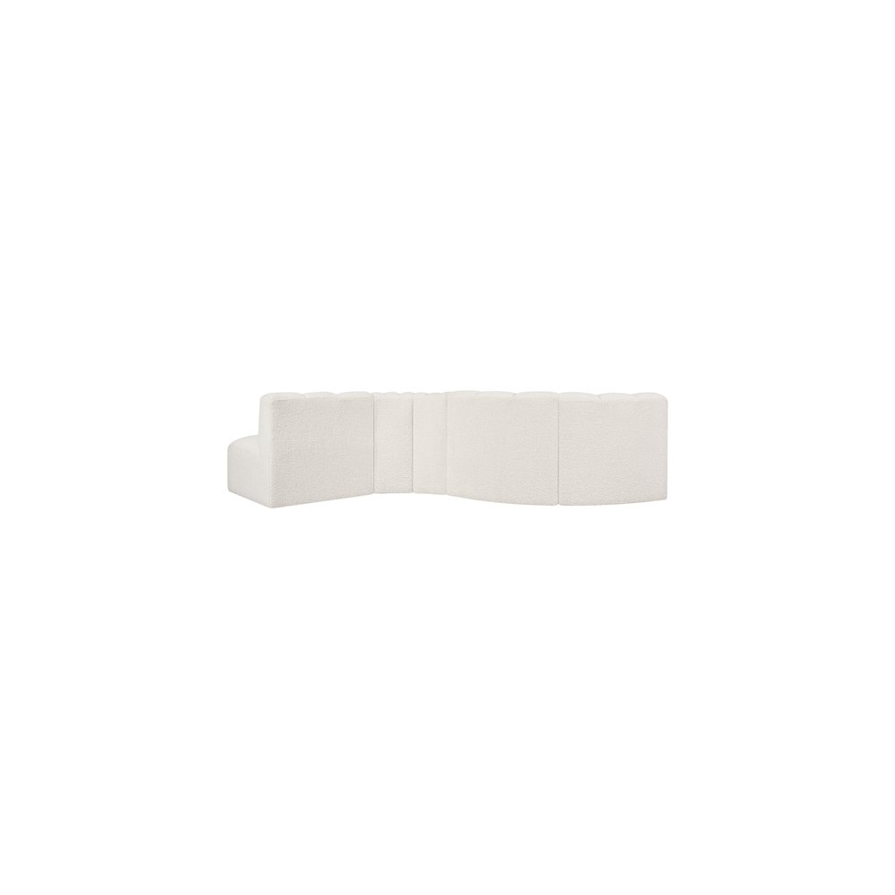 Arc Cream Boucle Fabric Modular Sofa