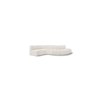 Arc Cream Boucle Fabric Modular Sofa