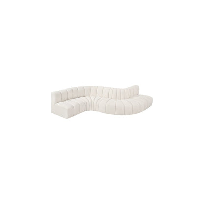 Arc Cream Boucle Fabric Modular Sofa