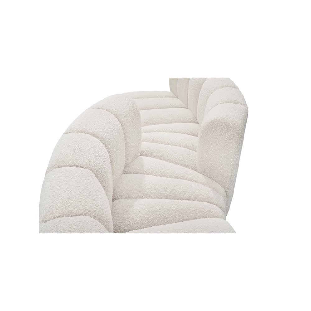 Arc Cream Boucle Fabric Modular Sofa