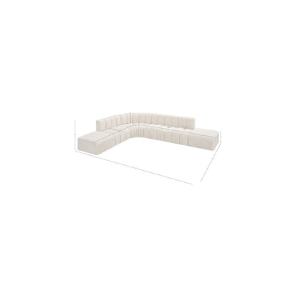 Arc Cream Boucle Fabric Modular Sofa