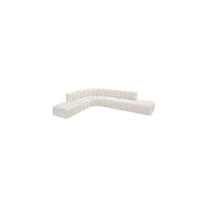 Arc Cream Boucle Fabric Modular Sofa