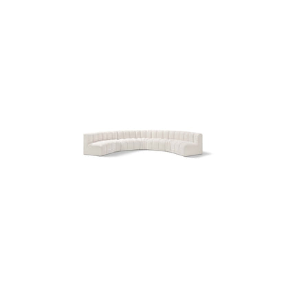 Arc Cream Boucle Fabric Modular Sofa