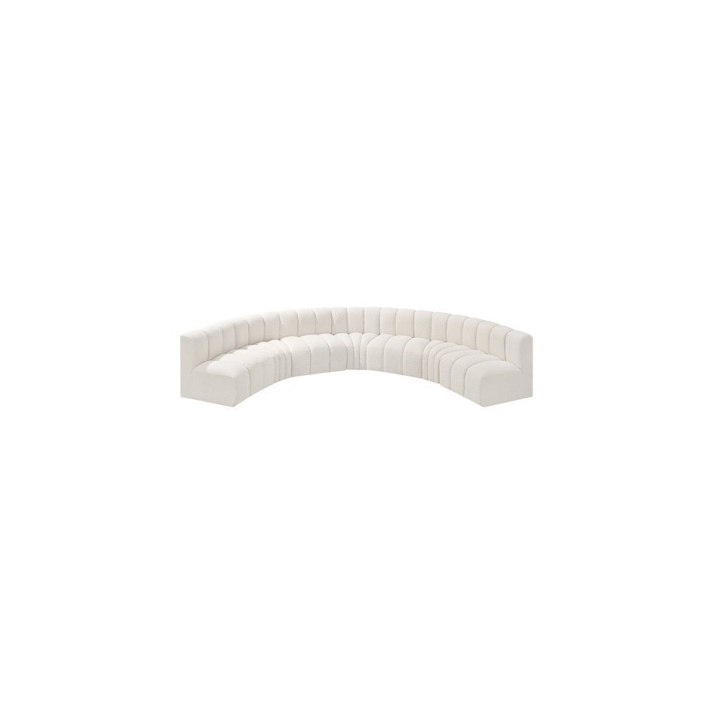 Arc Cream Boucle Fabric Modular Sofa