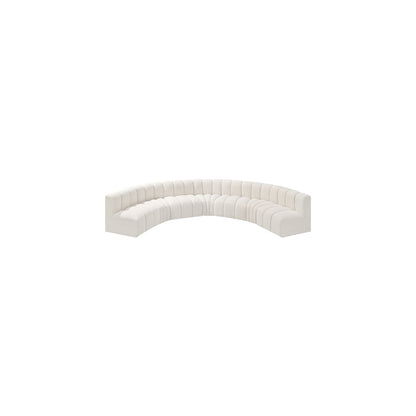 Arc Cream Boucle Fabric Modular Sofa