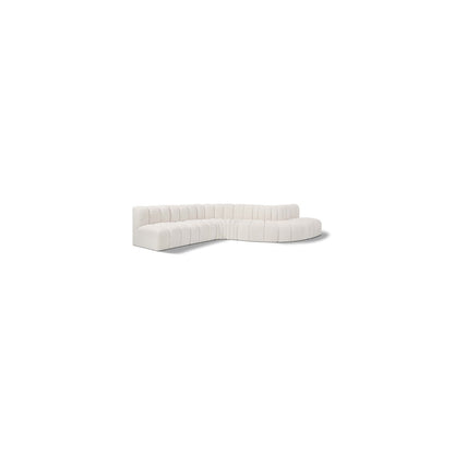 Arc Cream Boucle Fabric Modular Sofa