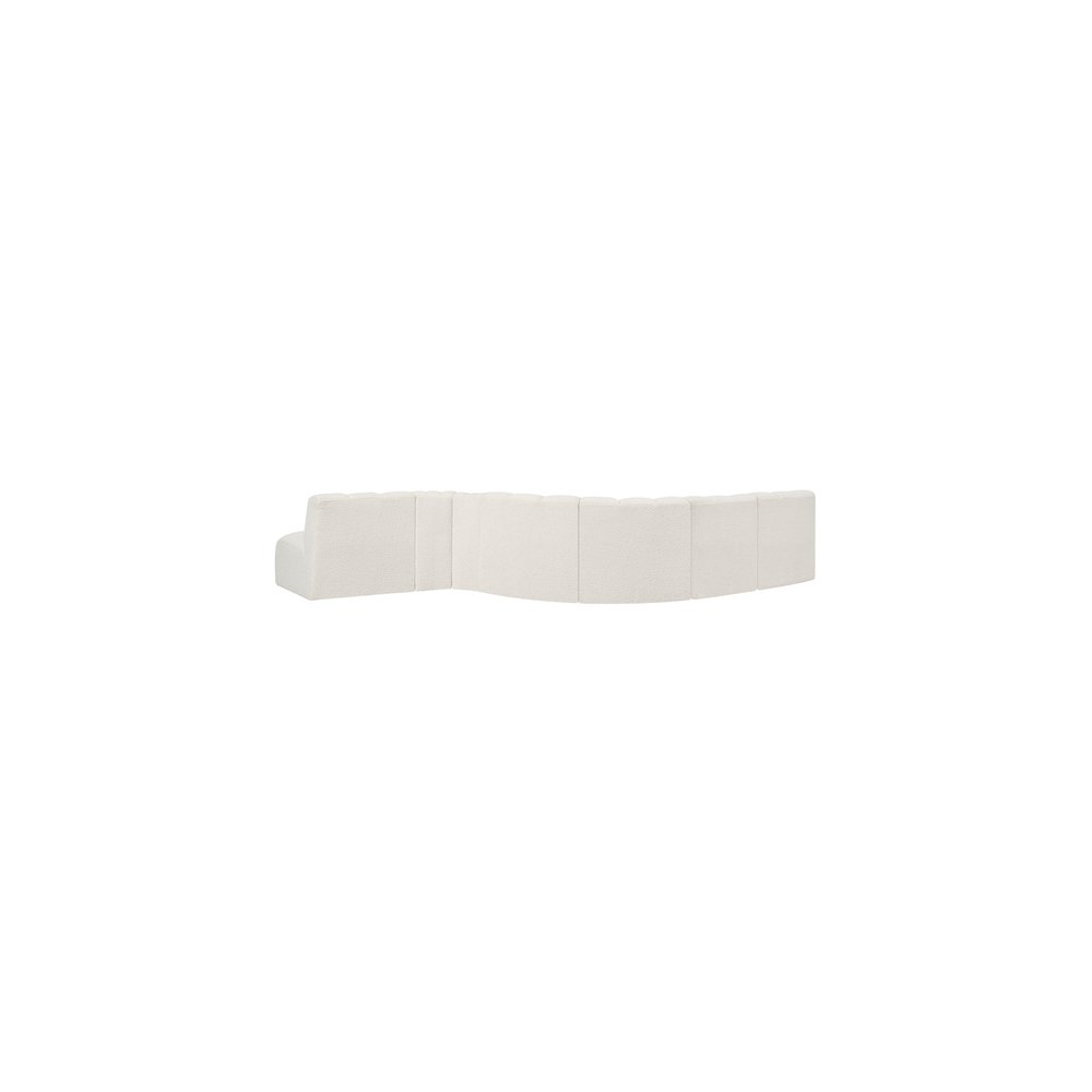 Arc Cream Boucle Fabric Modular Sofa